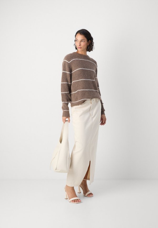STRIPE CREWNECK - Jumper - pine bark4