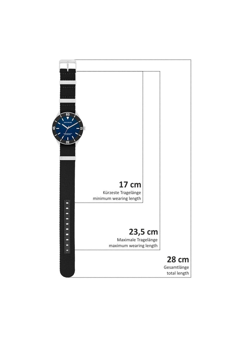 Herren Analoguhren | Van Maar Uhr schwarz - YO20019 Herren Analoguhren | Van Maar Uhr schwarz - YO20019