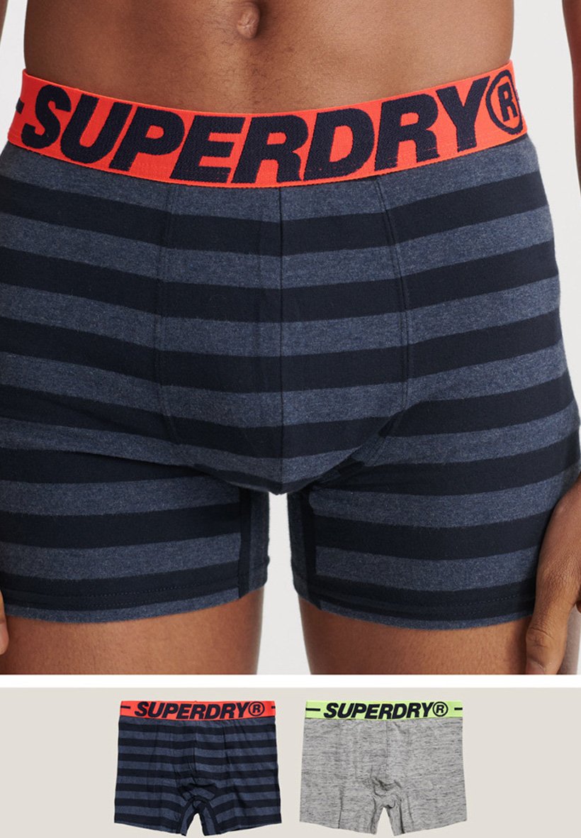 Superdry ORGANIC 2 PACK - Onderbroeken - grey grit multipack/Lichtgrijs -  Zalando.nl