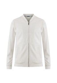 INDOOR STRUCTURED FULL ZIP - Kardigan - off white