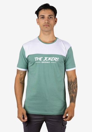 CON DETALLE Y LOGO - Camiseta estampada - verde