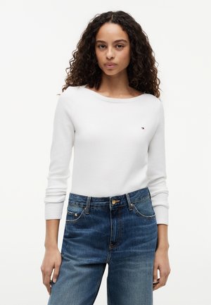 Tommy Hilfiger STITCH BOAT - Πουλόβερ - ecru