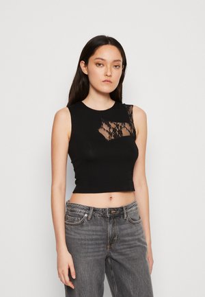 00S TANK WITH CUT OUT CROSS DETAIL - Top - black
