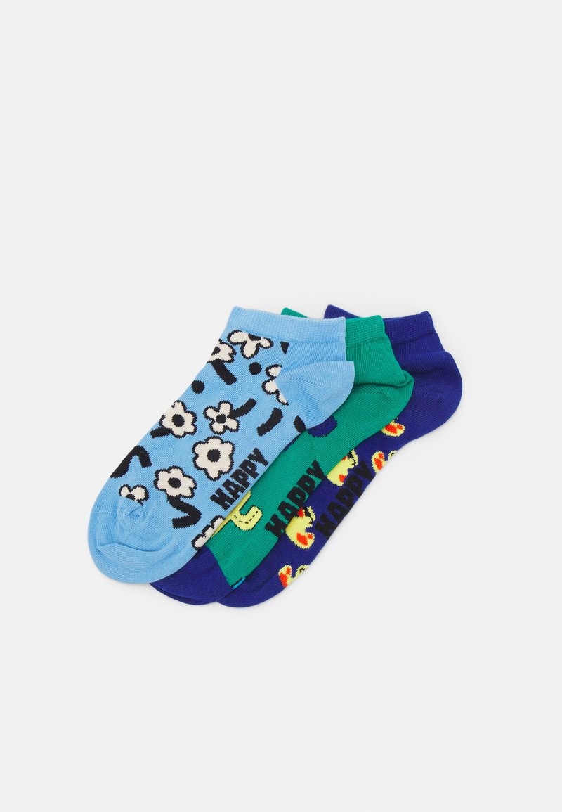 Lot De 3 Chaussettes Sneaker Ikon - Taille 35-38, Multicolore (noir, Gris, Blanc) - Courtes Avec Motif Au Talon