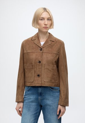Tara Jarmon, VARSO VESTE - Chaqueta de cuero - miel
