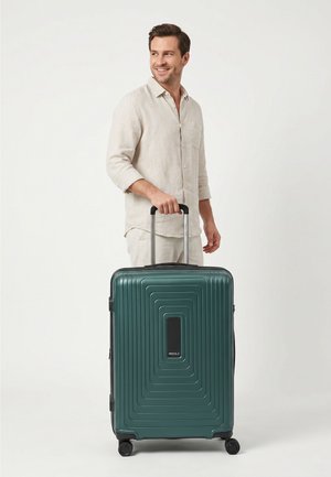 Redolz, ESSENTIALS 14 4 ROLLEN TROLLEY L 77 CM MIT DEHNFALTE UNISEX - Trolley - pearl/green metallic