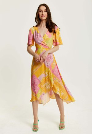 Liquorish PAISLEY PRINT MIDI WRAP  - Day dress - multicoloured