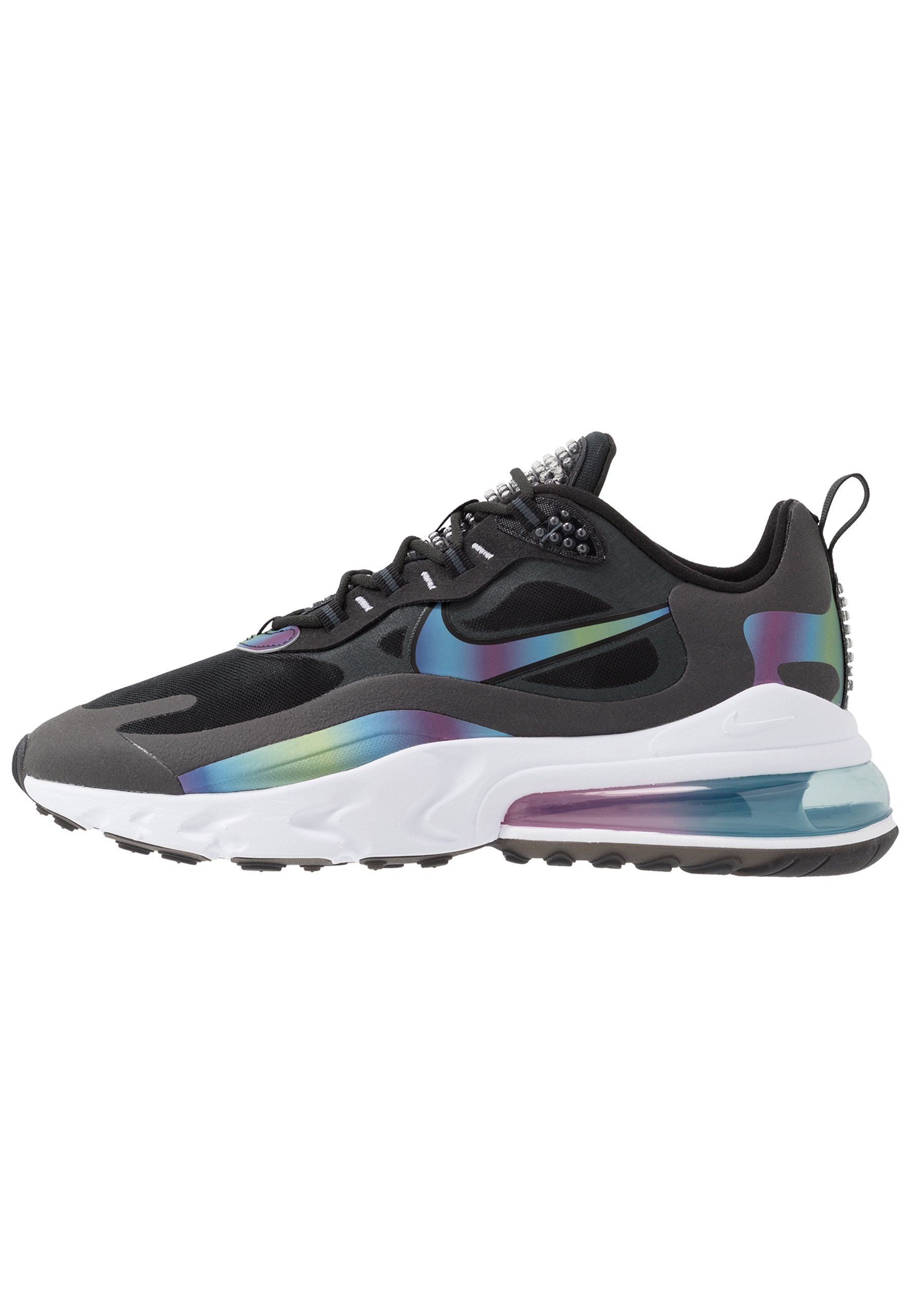 Nike Sportswear Air Max 270 React Baskets Basses Dark Smoke Grey Multicolor Black White Metallic Silver Anthracite Zalando Fr