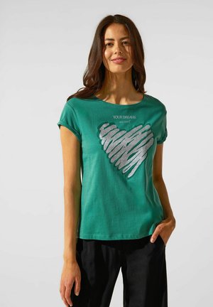 Street One Maglietta Manica Lunga Con Stampa - Verde Soft Grass - Taglia 48 Donna - 6