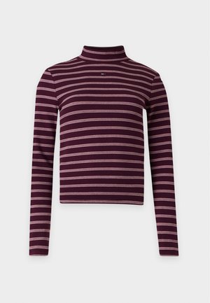 Tommy Jeans, TJW ESSENTIAL MOCK NECK - Longsleeve - calypso berry/pink
