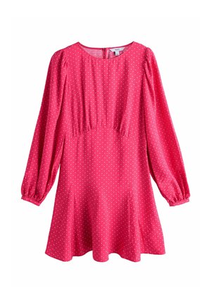 Freizeitkleid - pink heart print