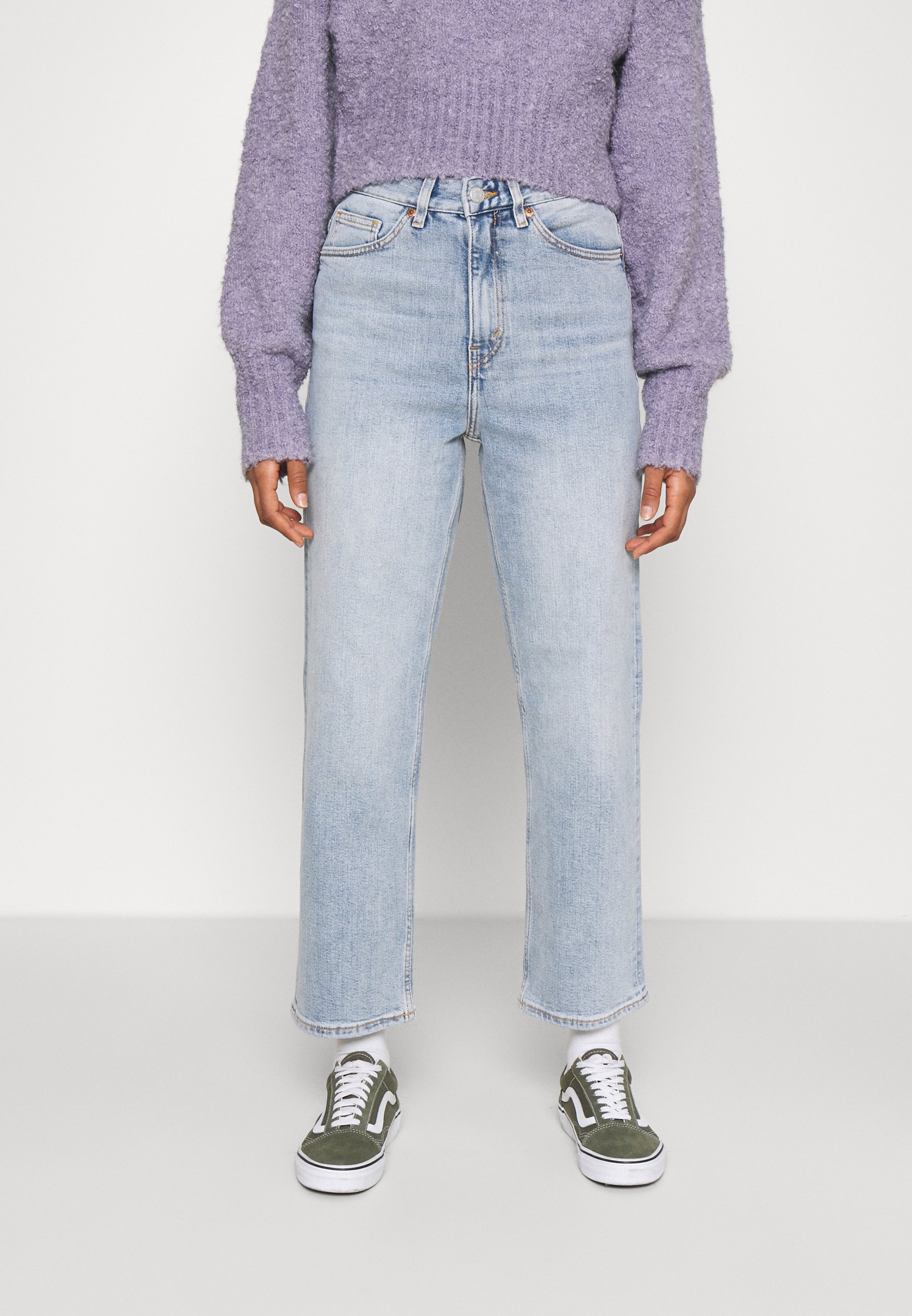 Monki Straight leg jeans - blue dusty 
