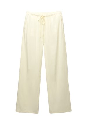 PULL&BEAR WIDE LEG - JOGGER - Stoffhose - yellow