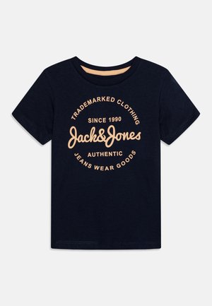 JJFOREST TEE CREW NECK JNR - Tričko s potlačou - navy