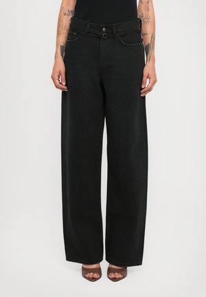 DOWN TO EARTH' WIDE LEG  - Relaxed fit jeans - washed black