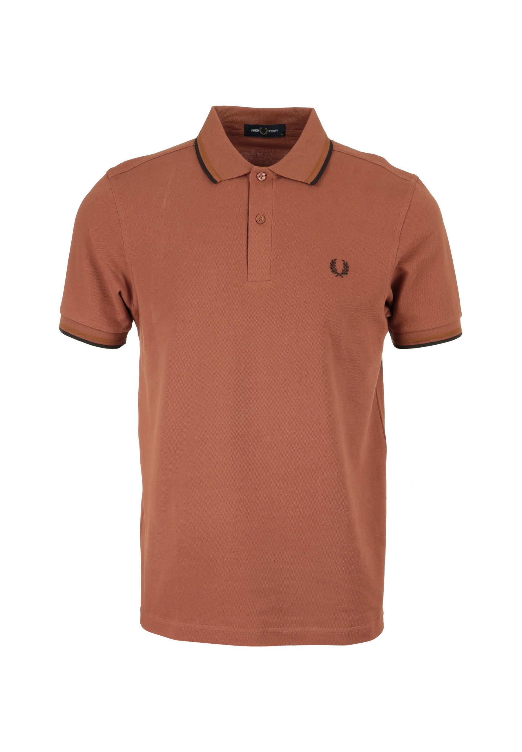 Fred Perry TWIN TIPPED Polo brown/marrone