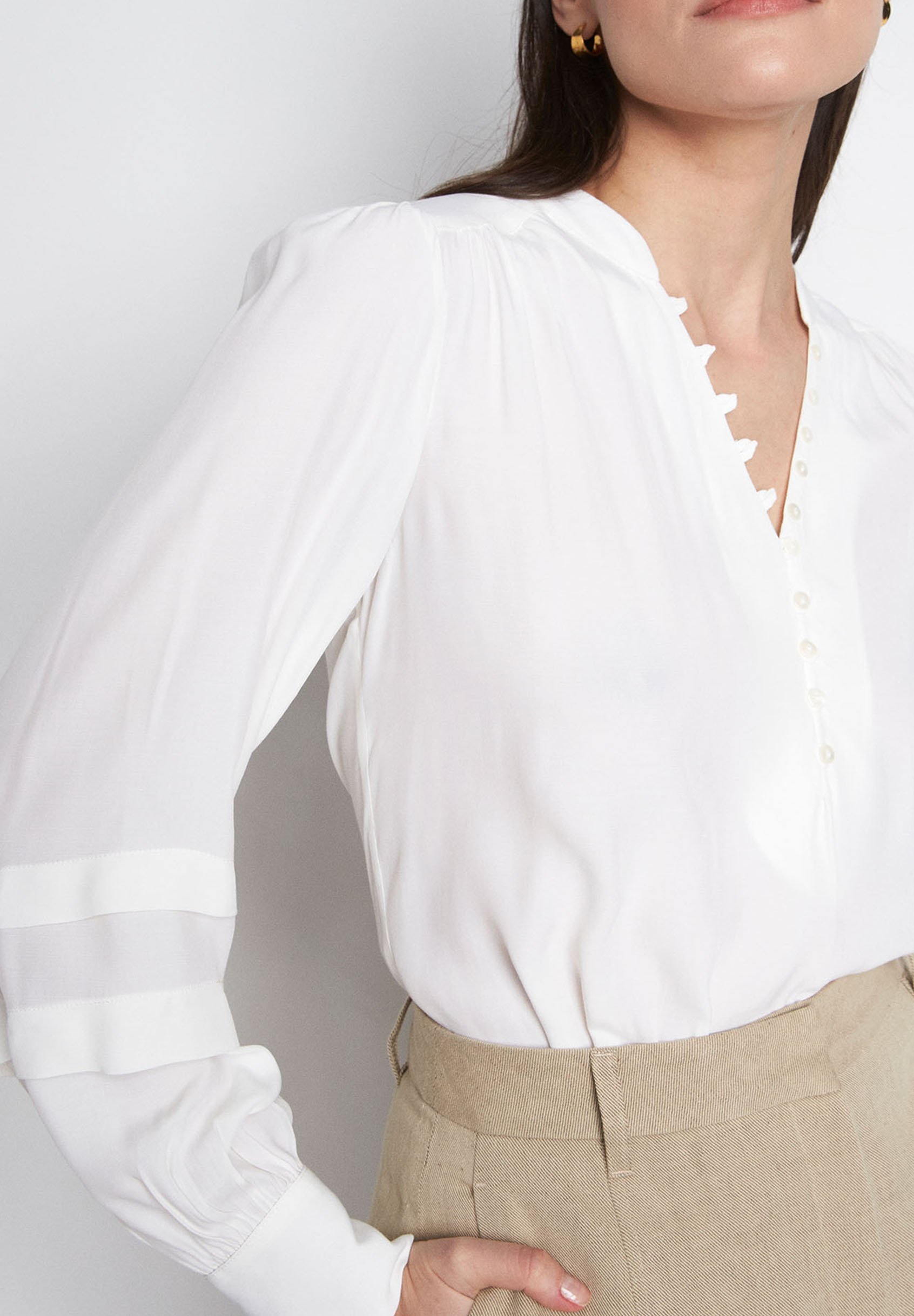 Maison 123 Blouse - white/wit - Zalando.be