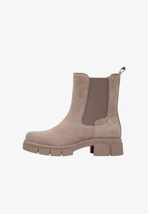 Tamaris, CHELSEA BOOT - Plateaustøvletter - sand suede