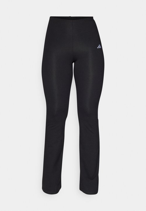 adidas Women's Essentials Small Logo Flared Leggings Black/White — foto 5