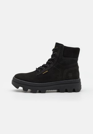 G-STAR NOXER HGH NUB M - Bottines à lacets - black