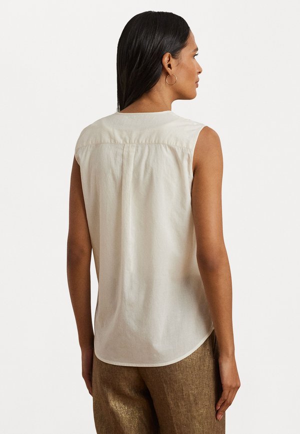 COTTON VOILE SHIRT - Button-down blouse - mascarpone cream4