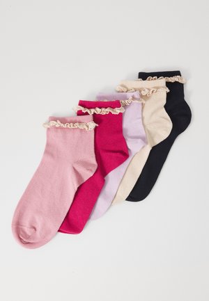 5 PACK - Socks - lilac/off-white/pink