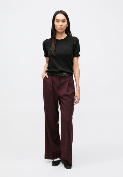 Filippa K DARCEY TROUSERS - Παντελόνι - dark burgundy