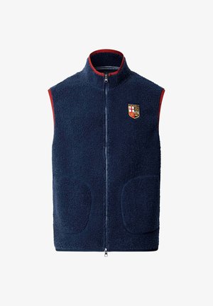 Hackett London, HACKETT LONDON SWEATSHIRT HERITAGE LRC GILET FZ - Bodywarmer - old navy