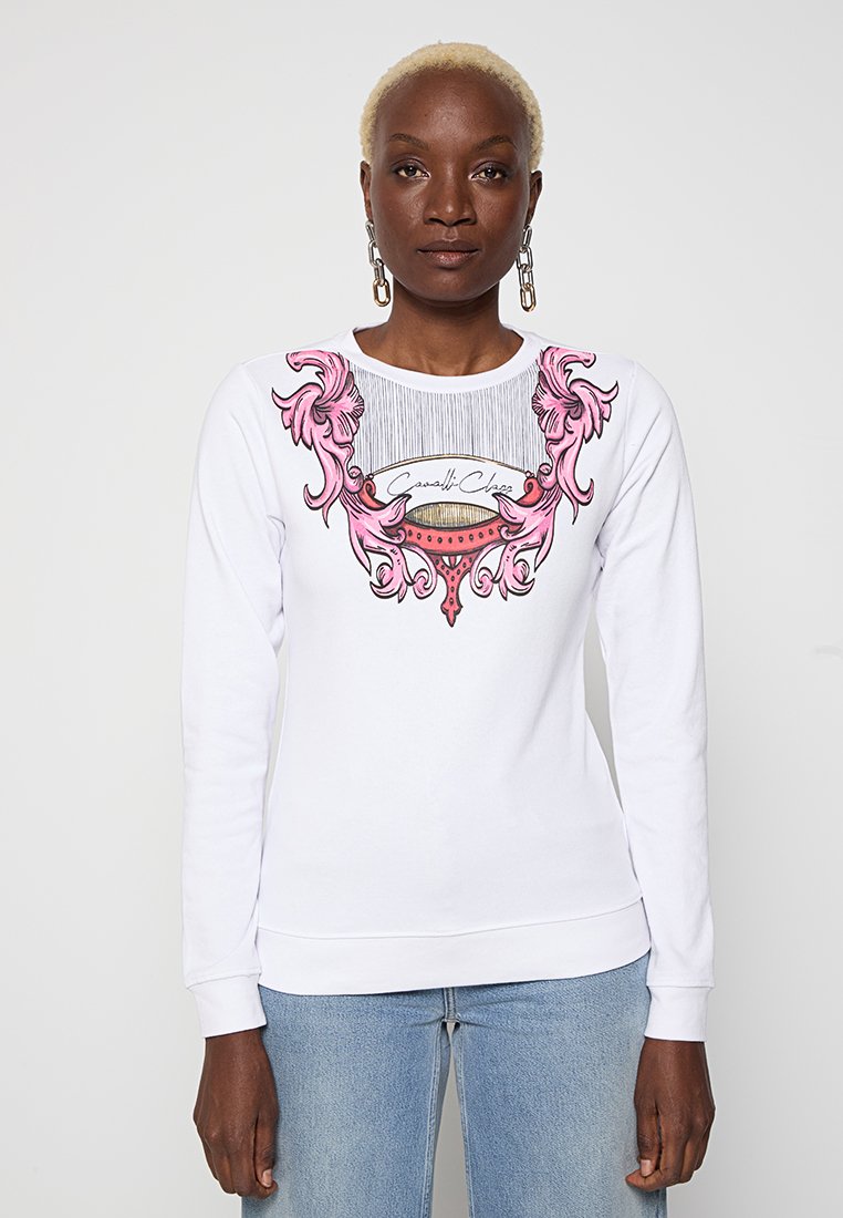 Cavalli Class Sweater wit Cavalli Class Sweater wit