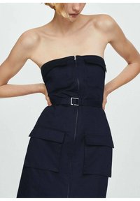 Mango Rochie din denim - dark blue