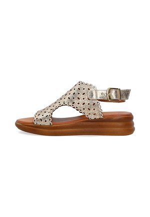 VENEZIA, WEDGE SANDALS - Plateausandalette - gold