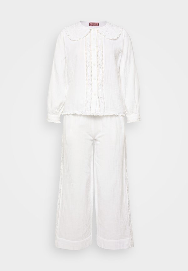 WOMENS FANCY COLLAR SHIRT POCKET TROUSERS - Pyjama set2