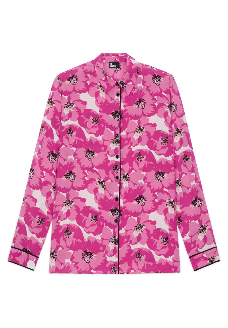 The Kooples Overhemdblouse donkerroze The Kooples Overhemdblouse donkerroze