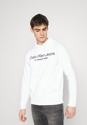 MONOCHROME INSTITUTIONAL HOODIE - Mikina - bright white