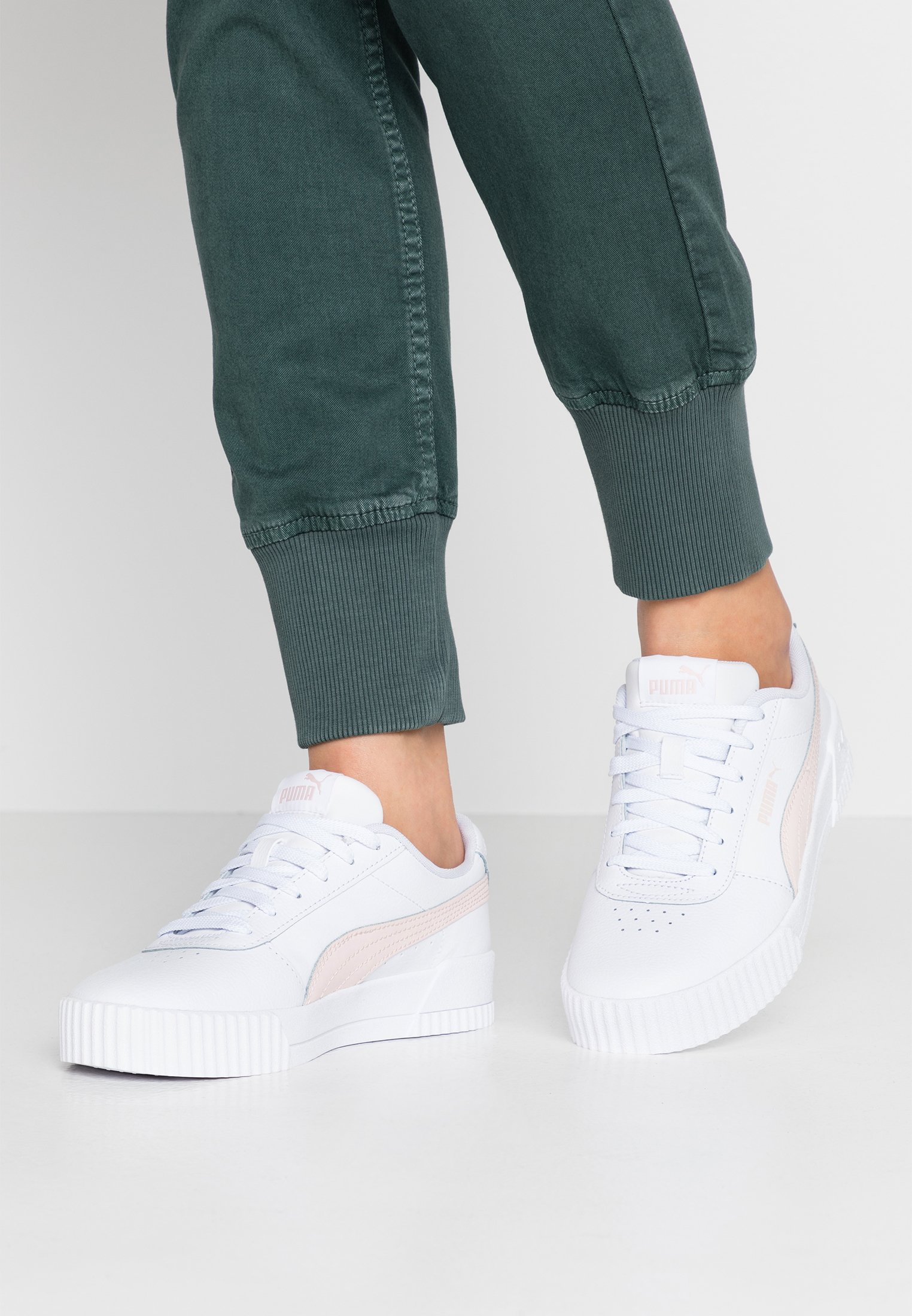 Puma Carina Sneaker Low White Rosewater Weiss Zalando De
