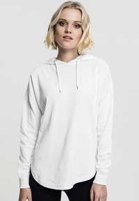 Urban Classics OVERSIZED - Mikina s kapucí - white