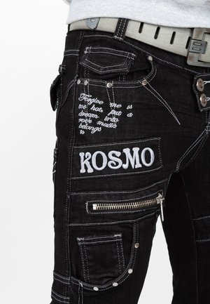 Kosmo Lupo, KOSMO LUPO HERREN JEANS KM051-1 - Jeans Straight Leg - schwarz