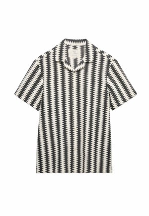 Marks & Spencer, REGULAR FIT TEXTURED - Skjorter - black mix