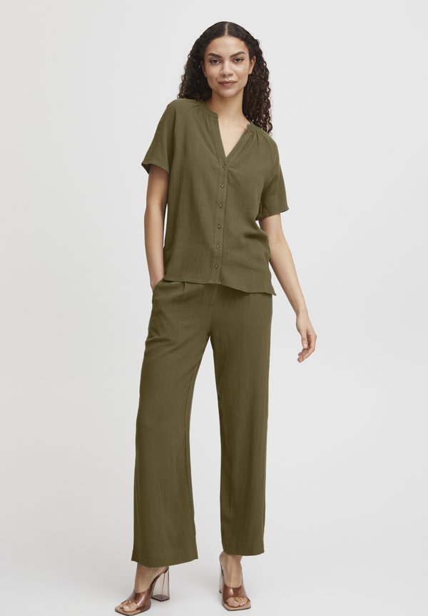 BYJohanna - Button-down blouse - burnt olive2