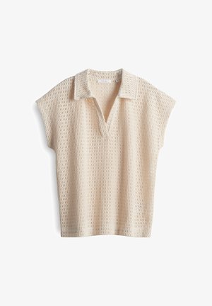 OPUS REGULAR FIT CROCHET - Polo - natural glaze