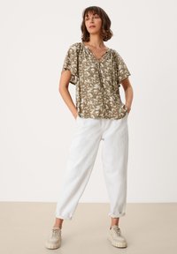 s.Oliver Blouse - dusty olive aop