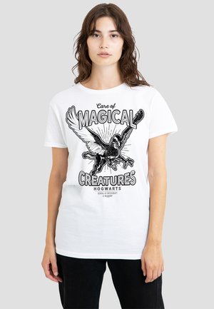 Cotton Soul, HARRY POTTER CARE OF MAGICAL CREATURES - Print T-shirt - white