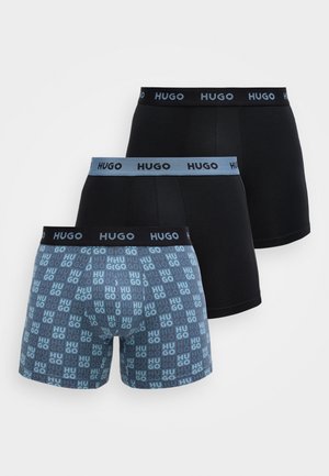 DESIGN 3 PACK - Boxer Briefs - black/light blue