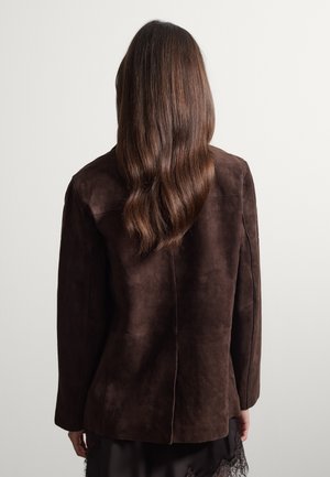 Stefanel, JACKET CLASSIC LAPELS. - Blazer - dark brown