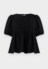 TIE BACK  - Blúz - black