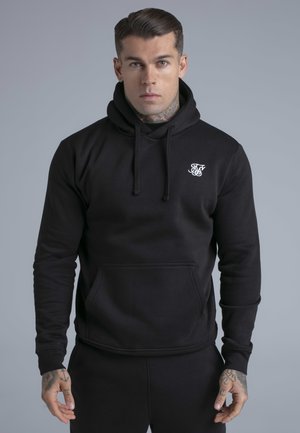 SIKSILK, ESSENTIAL OVERHEAD - Mikina s kapucňou - black