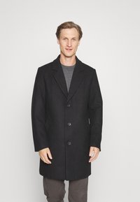 Antony Morato COAT RUPERT REGULAR FIT WITH PADDED TECHNO FABRIC AS CONTRAST - Cappotto corto - black
