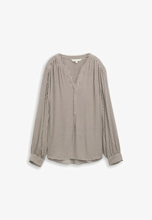TOM TAILOR, Blouse - small brown dot print