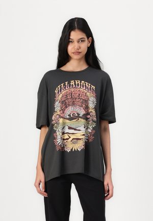 Billabong GOLDEN TIMES - Print T-shirt - off black