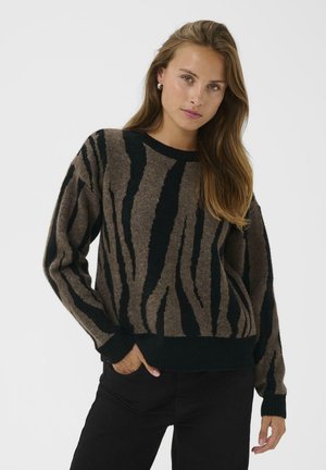 Pullover - black moral m animal